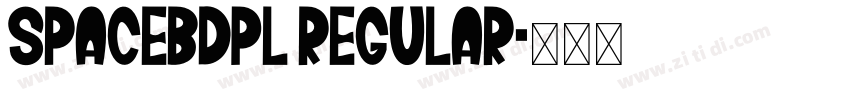 SpaceBdPL Regular字体转换 SpaceBdPL Regular字体转换